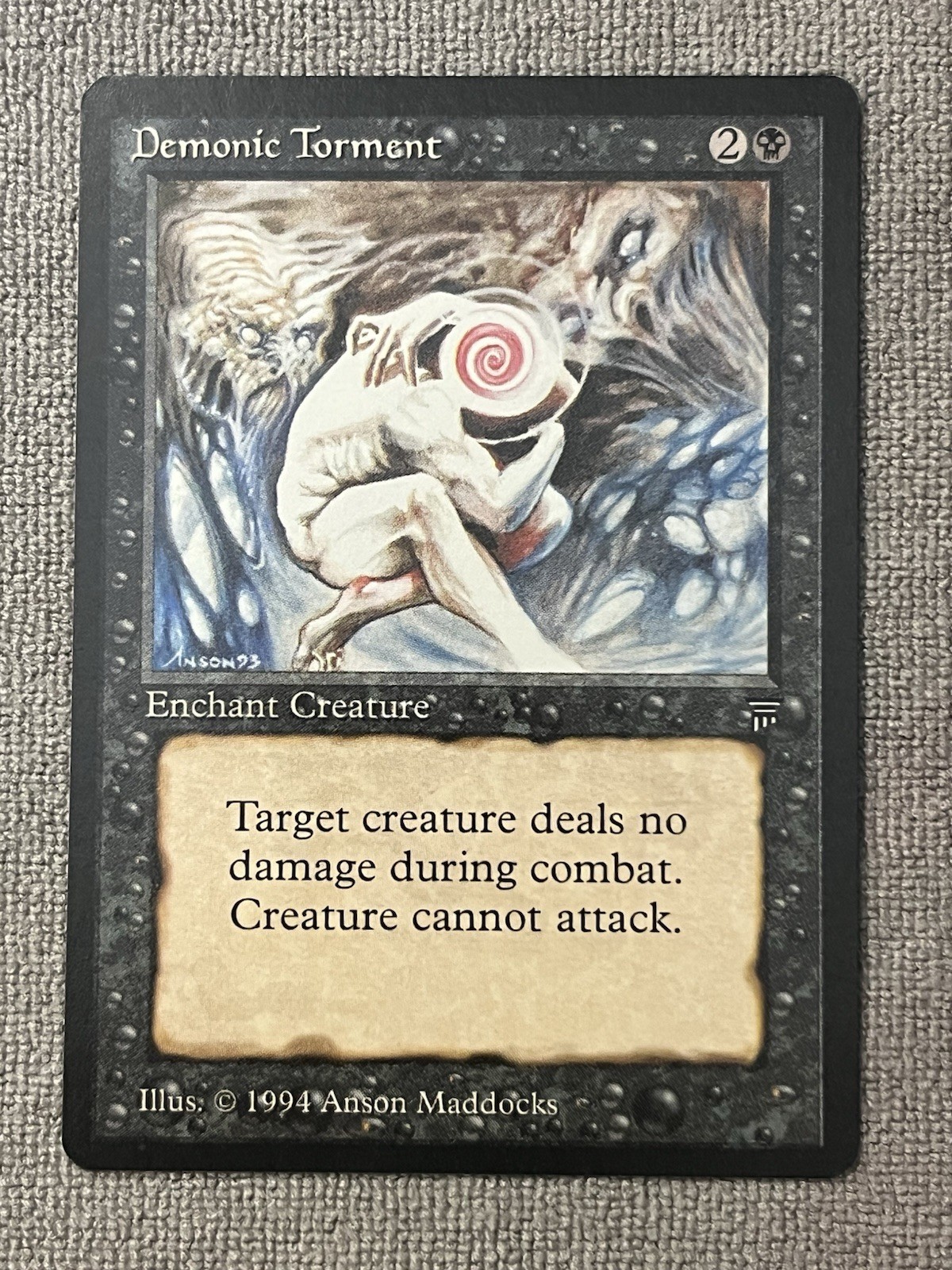 Magic the Gathering ~ MTG ~ 1x Demonic Torment ~ LEGENDS ~ Near Mint