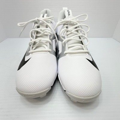 Nike Alpha Huarache Varsity Low Turf White/Black Men's 10.5 FN0028 100  NWOB