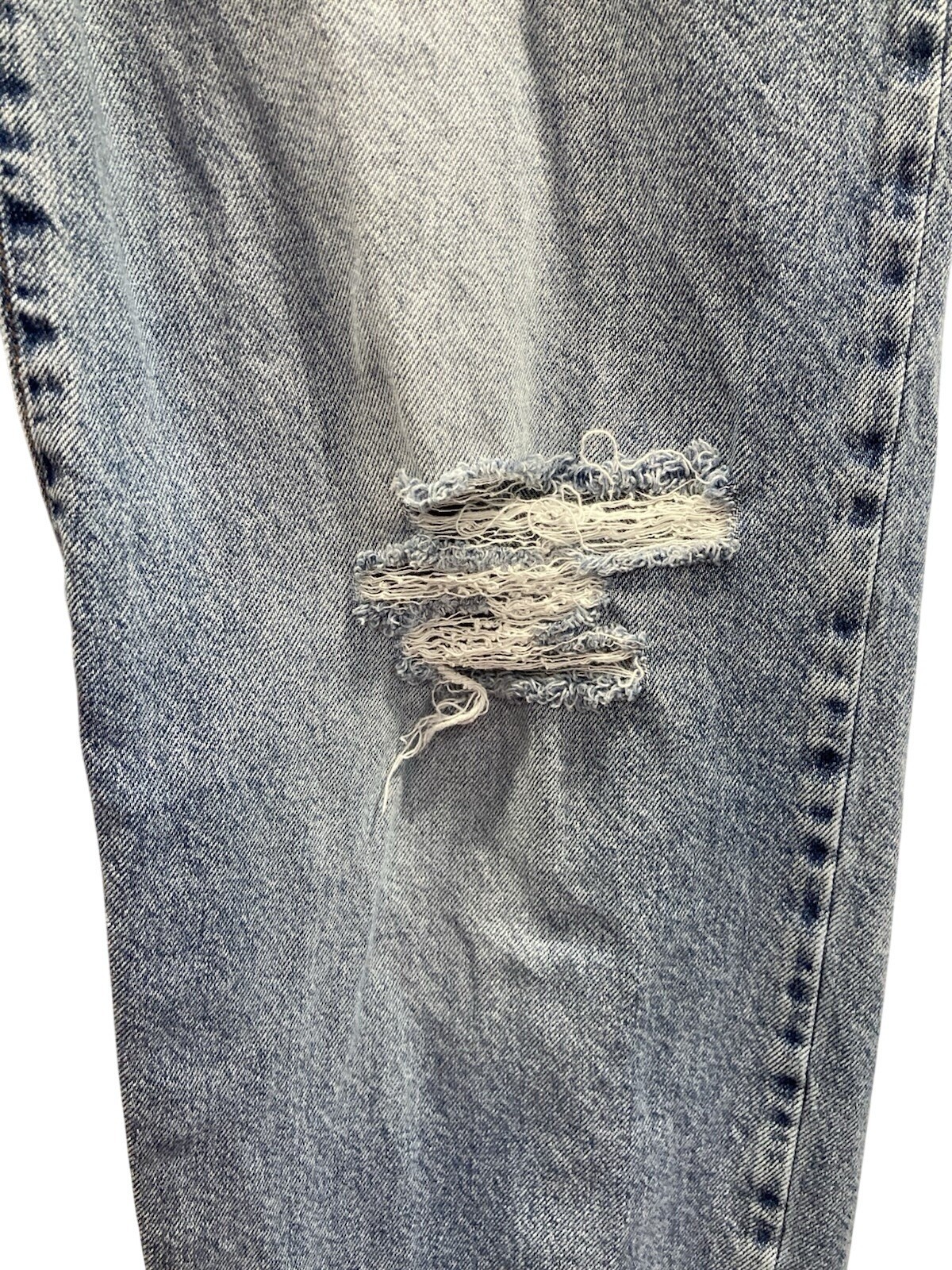 Levis Baggy Dad Jeans size 28 Baggy Light Wash Mid Rise Distressed 80 90s Grunge thumbnail 5