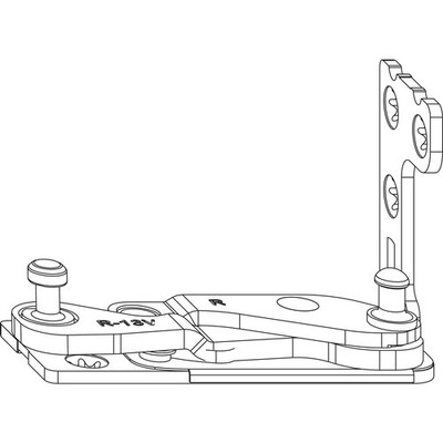 Maco Multi Power Ecklager PVC FT 30, Versatz 13mm rechts, verzinkt silberfärbig