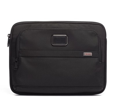 TUMI ALPHA Medium Laptop Cover Black Nylon NEW NO TAGS Up To 13  Laptop