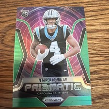 2025 Panini Prizm #1 Tetairoa McMillan Prizmatic Green Prizm