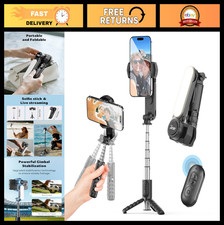 1-Axis Gimbal Stabilizer for Smartphones, iPhone, Android - Remote Control, Port