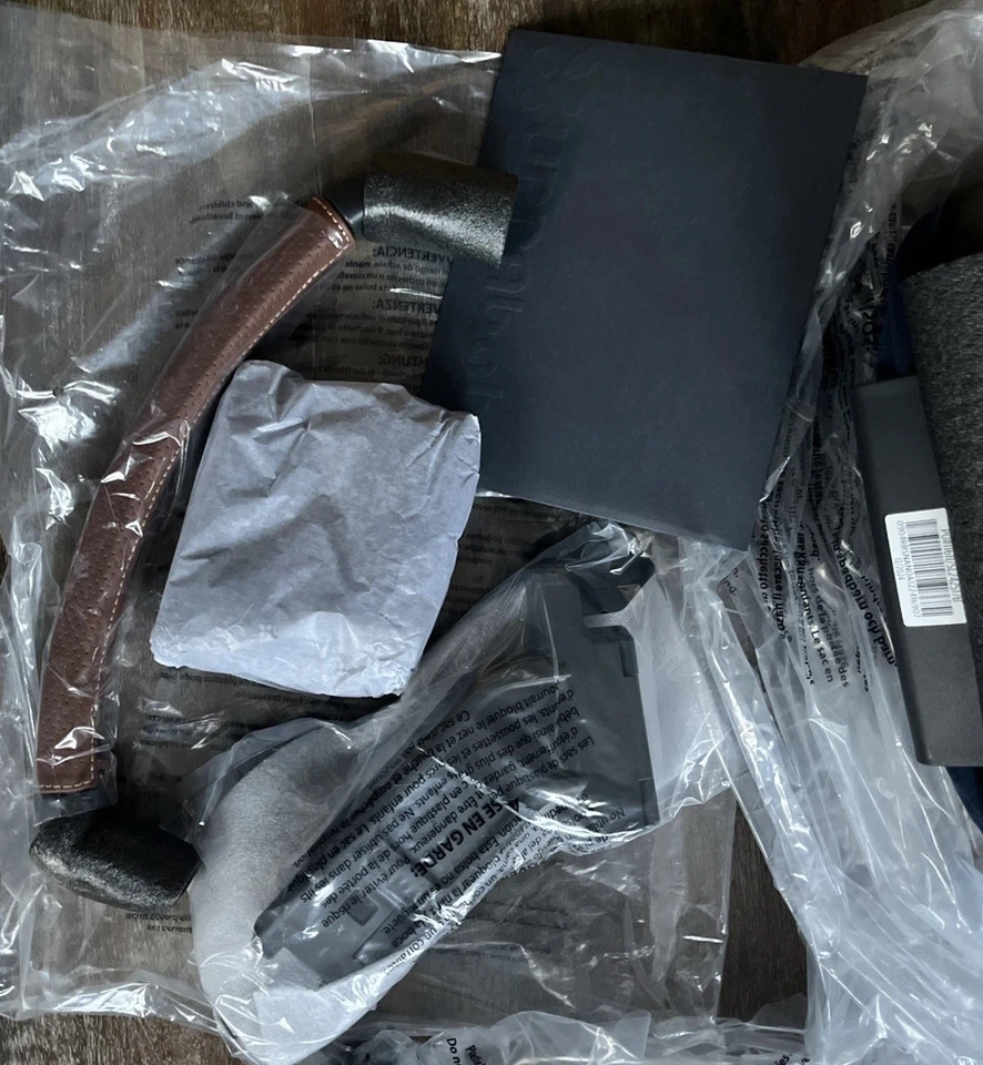 UPPAbaby RumbleSeat V3 Second Lower Seat Noa  Navy Carbon Frame Saddle Leather - Image 2 of 4