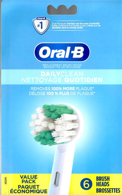 NEW: Oral-B Daily Clean Electric Toothbrush Replacement Brush Heads Refill - 6ct