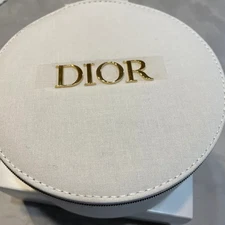 Christian Dior Vanity Pouch case bag White Novelty Limited JP w/o BOX