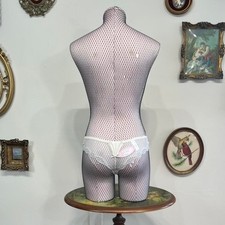 Vintage Sheer White Lace Bikini Panties Ren Rof Small