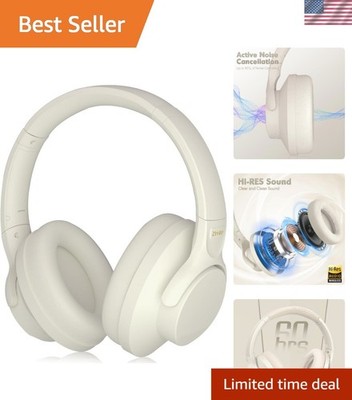 Active Noise Cancelling Wireless Headphones - 60H Battery Life & Low Latency