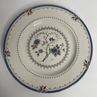 Royal Doulton Old Colony Essteller 10 5/8'' weiß blau Blumenmuster
