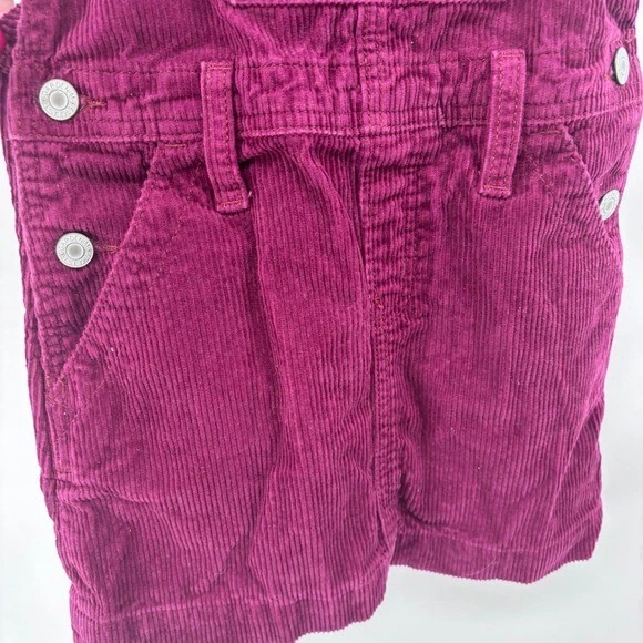 GAP Niños Pana Púrpura Mono Mameluco Mono Conjunto, Talla S Foto 4 de 4