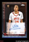 2025-26 Topps Chrome Rookie Autographs #TCARNE Noa Essengue RC Rookie AUTO BULLS