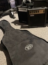 Guitar With Two Amplifies And A Headset In Very Good Condition