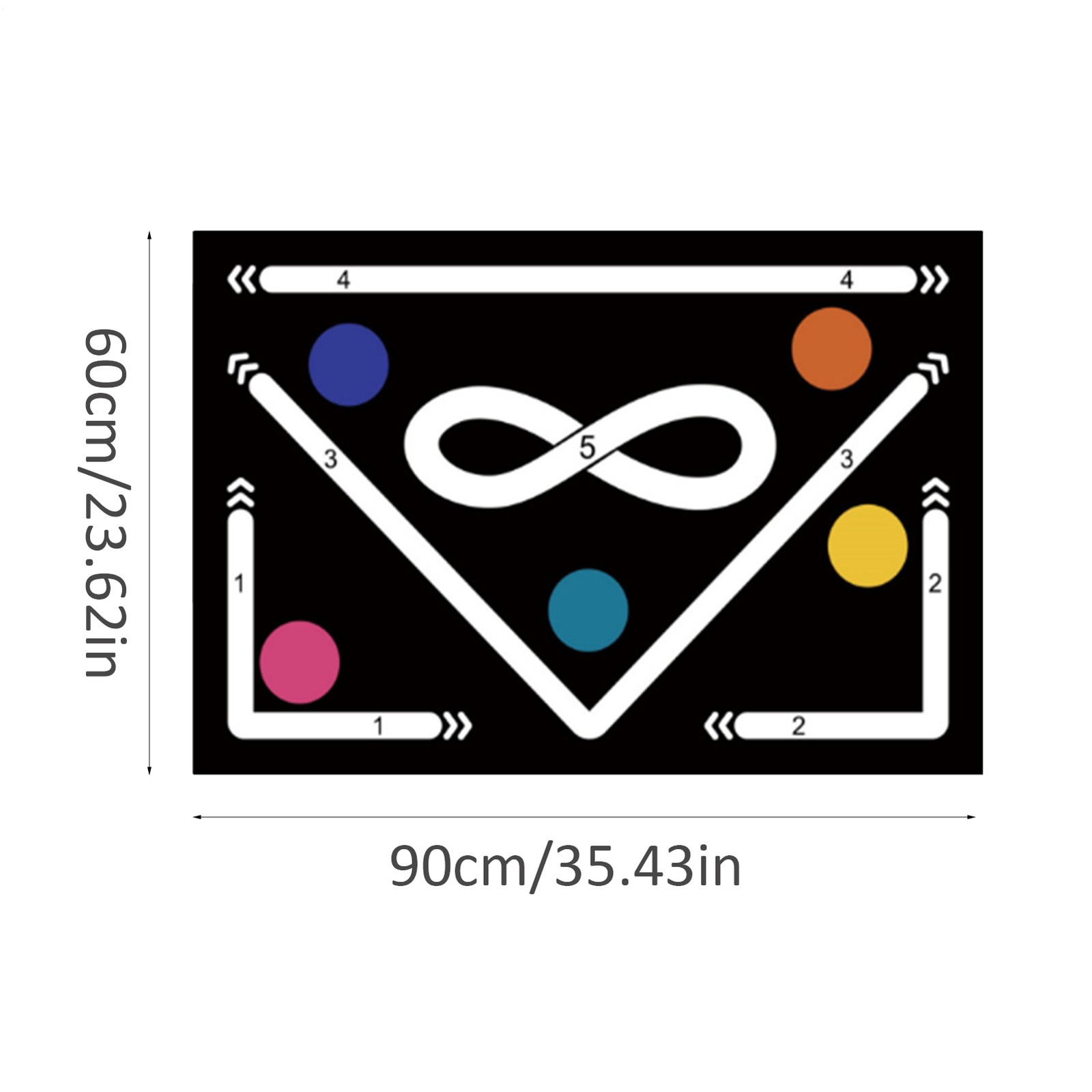 Soccer Training Drills Mat Anti-Skid Soccer Training Mat 23.6x35.4in Portable