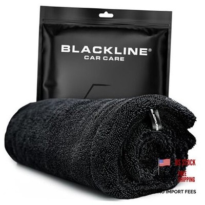 Blackline 24''x36'' Twisted-Loop Car Drying 24''x36'' Double sided Charcoal Grey