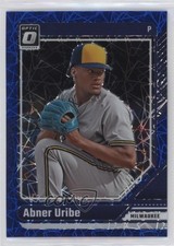 2024 Panini Donruss Optic Blue Velocity Prizm Abner Uribe #37 z9v