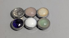 Vintage Panel Indicator Light Jewel Lens Lot 6 Ham Radio Industrial Colored