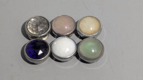 Vintage Panel Indicator Light Jewel Lens Lot (6) Ham Radio Industrial Colored