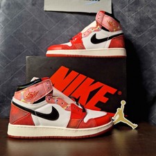 Size-7 Air Jordan 1 High OG Spider-Man Across the Spider-Verse Brand New