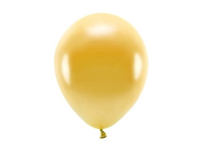 Öko-Luftballons, 26 cm, Metallic-Gold, 100 Stück, PartyDeco