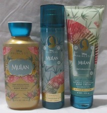 Bath Body Works Wash Cream Fragrance Mist Lot Set 3 Disney Princess MULAN