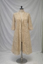 Pretty young Thing White Lacs Kimono Duster Size s Royalcore Boho Hippie Flora