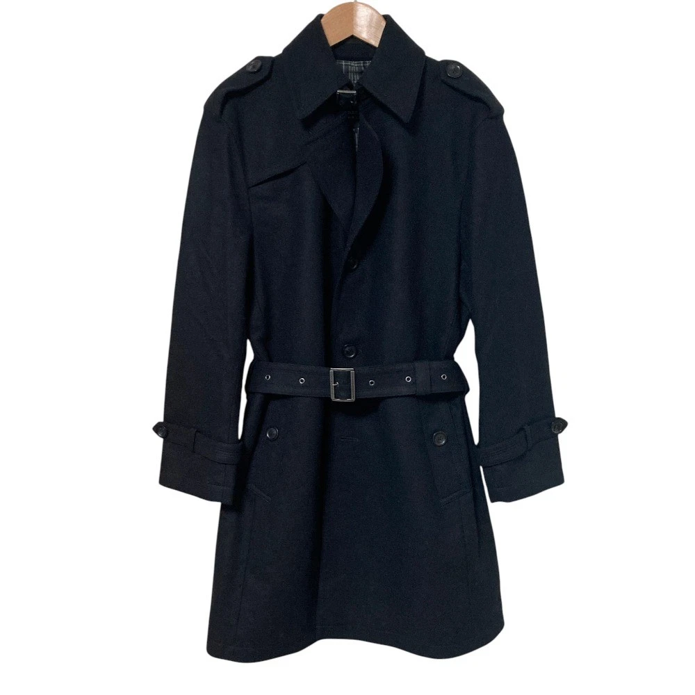 Burberry Black Trench Coats for Men for sale | eBay