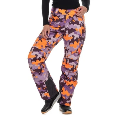 Helly Hansen Switch PrimaLoft Cargo Ski Pants  Waterproof Insulated Camo Womens - Image 1 of 4
