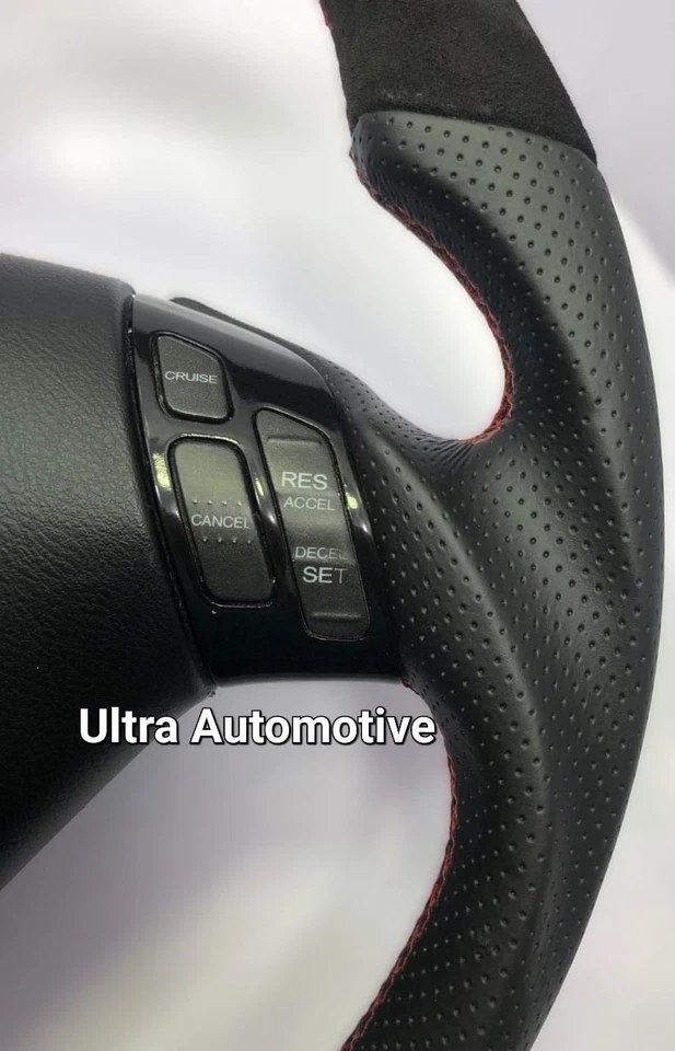 Honda Accord CL7 CL9 Acura TSX 2004-2008 Top Round & Bottom Flat Steering Wheel - Image 4 of 4