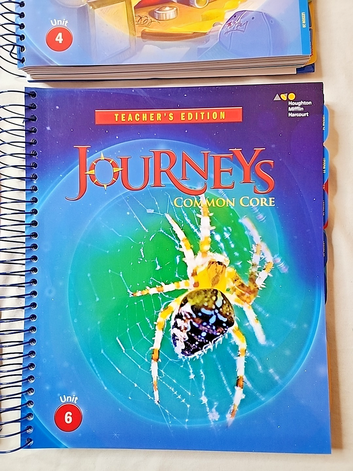 HMH Houghton Mifflin Journeys Grade 4 Teacher Edition Set Volumes 1-6 ...