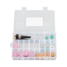 37 pcs TIG Welding Fittings TIG Welding Torch Gas Lens Kit for DB SR WP 9 20 25