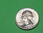 1955-d washington quarter BU