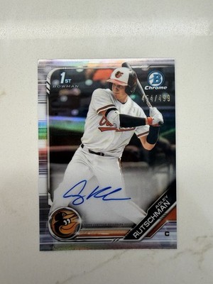 2019 Bowman Draft - Autographs Adley Rutschman #CDA-AR Refractor /499