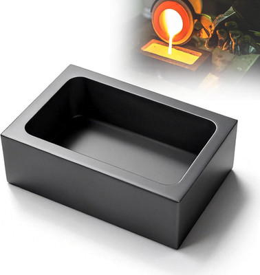 8KG Graphite Ingot Mold for Casting Gold Silver Copper Aluminum and Brass, High-