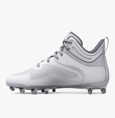 Under Armour Command MC Mid UA Lacrosse Cleats White 3025639-100 Mens Sz 13 New Amazon.com: Under Armour Unisex Grade School Command MC Mid  main image 2