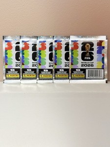 2026 Panini FIFA World Cup (5) Sealed Pack Lot—Seven Stickers Per Pack (A)