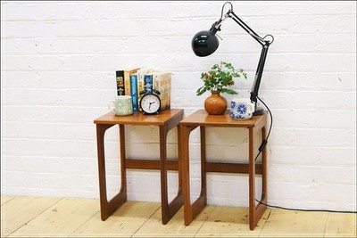 Vintage Nachttisch 2er Set Paar McIntosh Teak Mid Century Danish Design