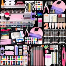 Acrylic Nail Kit With Drill And U V Light Full Set Large, M02