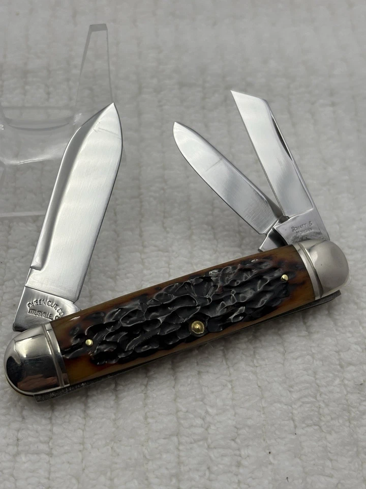 Schatt & Morgan 1 de 600 mango de hueso de 3 hojas Whittler desde 2003 (13) Foto 2 de 4