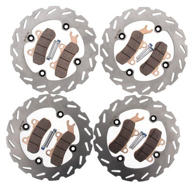 Brake Rotors & Pads fit Can-Am Maverick Trail 700 2022 Front & Rear RipTide