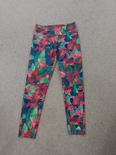 Adidas Climalite Leggings Size 12-14 Women's Multi Color Activewear New