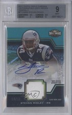 2011 Triple Threads Unity Relics Emerald 50/50 Stevan Ridley BGS 9 MINT Auto 1b8