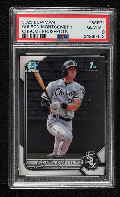 2022 Bowman Chrome Prospects Colson Montgomery #BCP-71 PSA 10 GEM MT