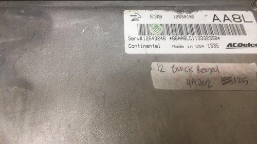 12650102 Buick Regal ecm ecu computer 2012 TESTED