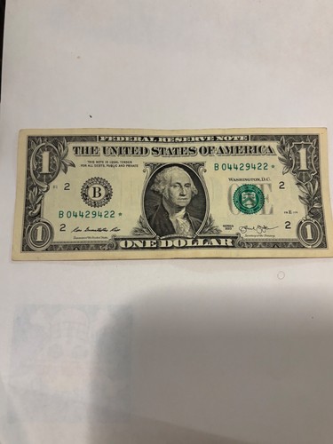 🌟Duplicate 2013 STAR Note (B) Series Serial #New York $1 ERROR! - Picture 2 of 3