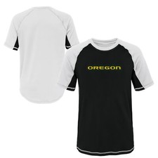 Outerstuff NCAA Youth Oregon Ducks Color Block Rash Guard Shirt