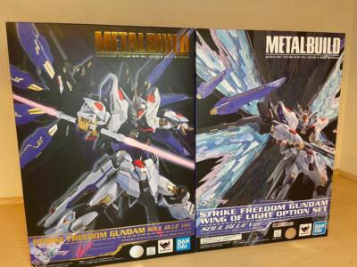 METAL BUILD Strike Freedom Soul Blue Ver. & Wing of Light 2-Piece Set