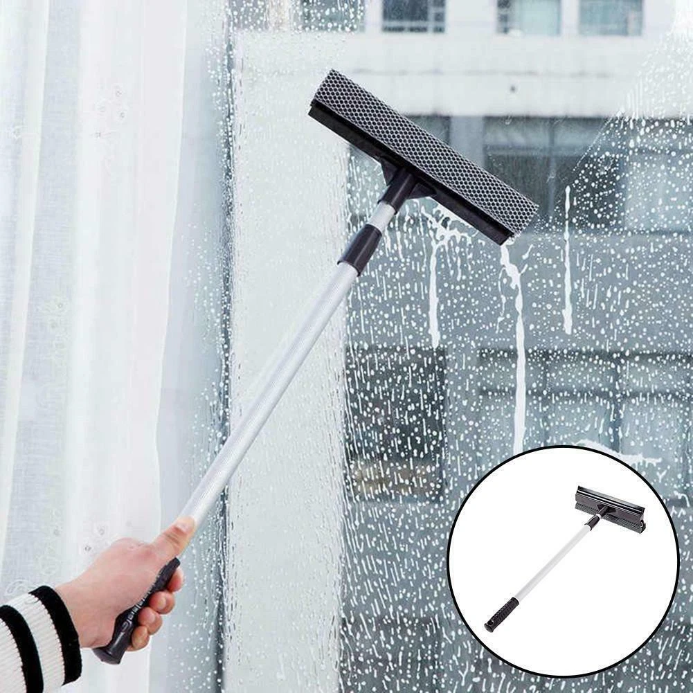 Window Glass Cleaning Tool Double Side Glass Cleaner Brush Wiper  Double-sided Sq