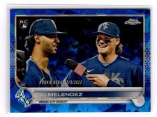 2022 Topps Chrome Baseball Blue Atomic M.J. Melendez #US73 KC Royals 