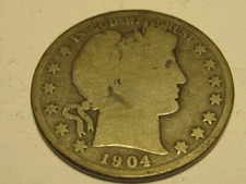 1904-O Barber Half Dollar BETTER DATE       ^^^^^^