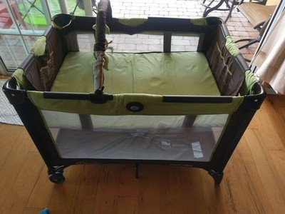 graco pack n play sport pink purple green playard